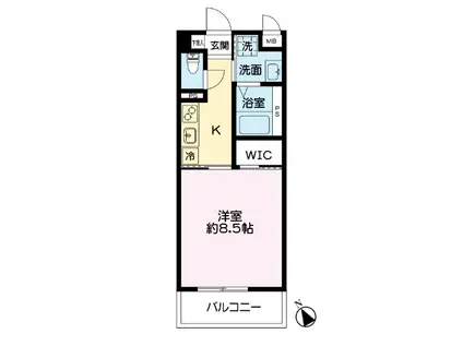 新須屋マンション(1K/2階)の間取り写真