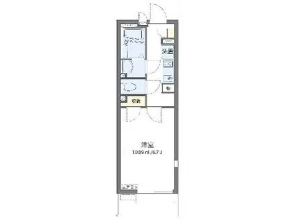 レオネクストCOZY(1K/3階)の間取り写真