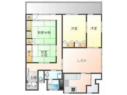 セントラルY(4LDK/2階)の間取り写真