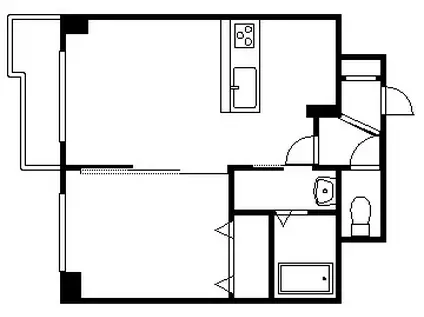 PREMIUM210(1LDK/2階)の間取り写真