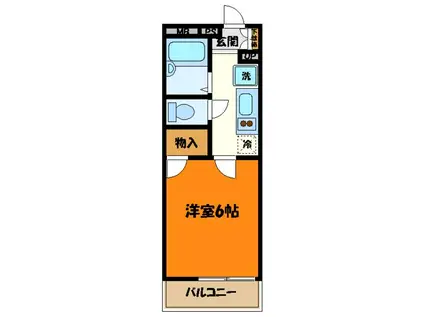 レオパレスグランシャリオ(1K/3階)の間取り写真