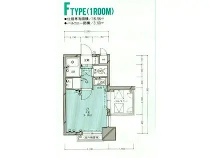 朝日プラザ博多VIII(ワンルーム/10階)の間取り写真
