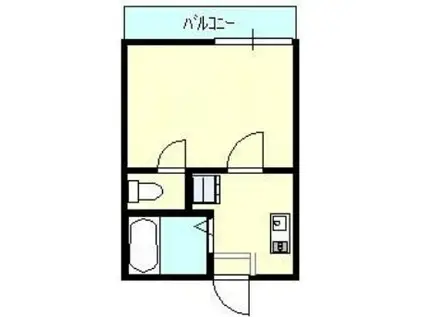 クーネル八王子(1K/3階)の間取り写真