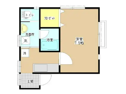 YSアパルム(1K/2階)の間取り写真