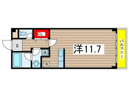 THE DEVELOPING PLACE(ワンルーム/3階)の間取り写真