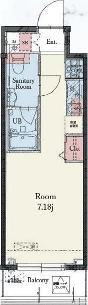 RESIDENCE IRUMA(ワンルーム/10階)の間取り写真