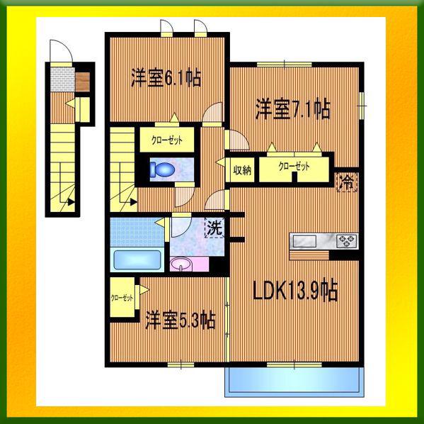 SOCIUS田無 (3LDK/2階)の間取り写真