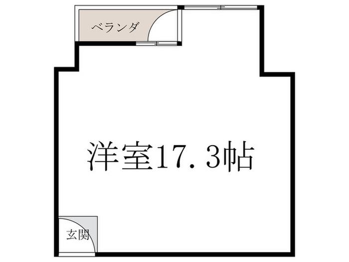 山善ビル(ワンルーム/3階)の間取り写真