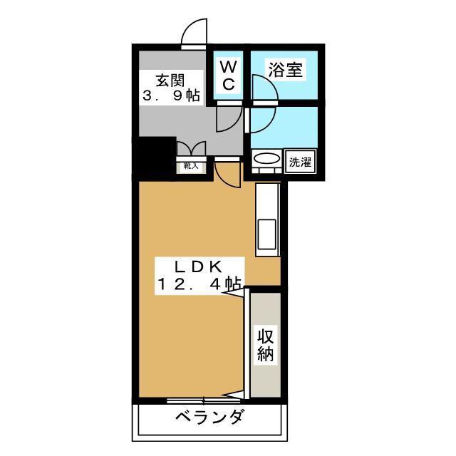 レジディアタワー上池袋タワー棟(ワンルーム/6階)の間取り写真