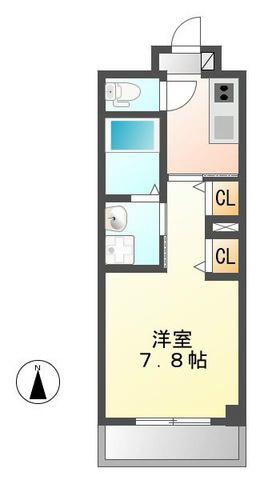 サンフォレスト(1K/3階)の間取り写真
