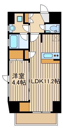 オーパスホームズ大泉学園Ⅰ(1LDK/13階)の間取り写真