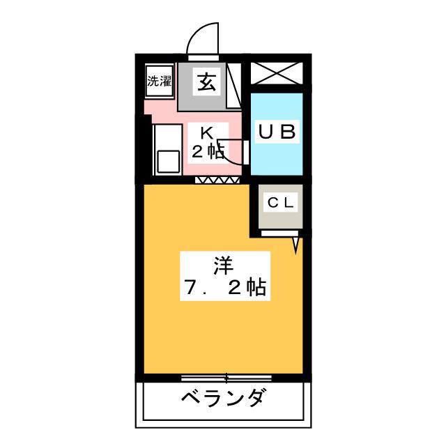 コスモスマンション(1K/3階)の間取り写真