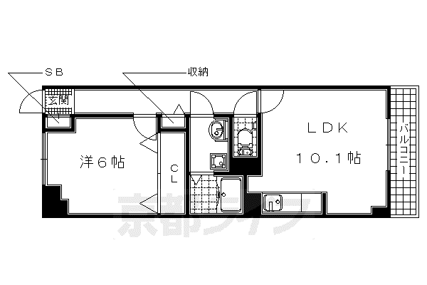 ヴェルデ ストーリアII(1LDK/3階)の間取り写真