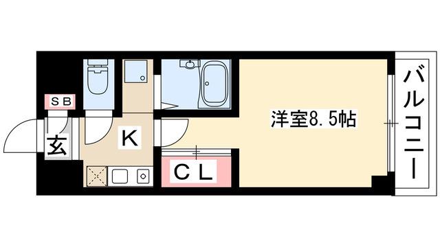 プロビデンス新瑞橋(1K/5階)の間取り写真