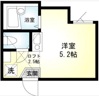SOLA新子安(ワンルーム/1階)の間取り写真