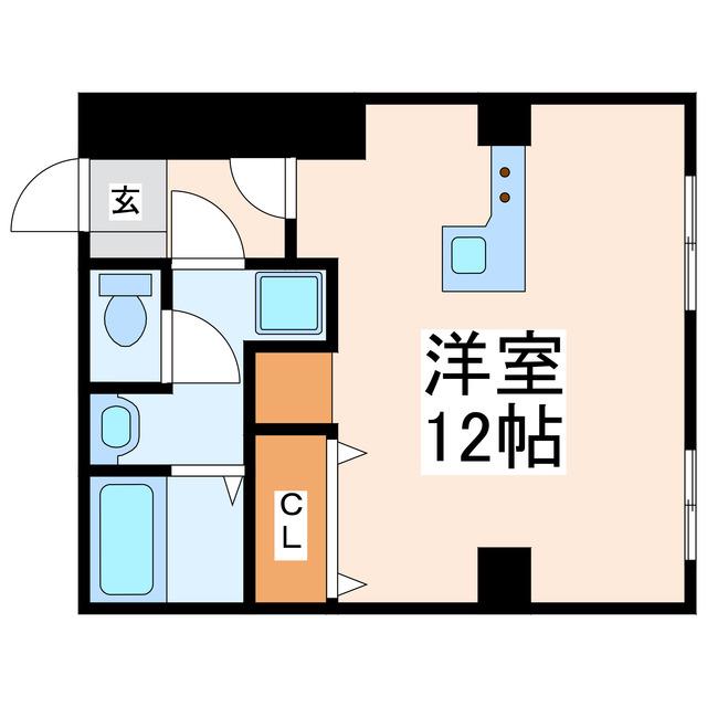 ロフティ飛田(ワンルーム/4階)の間取り写真