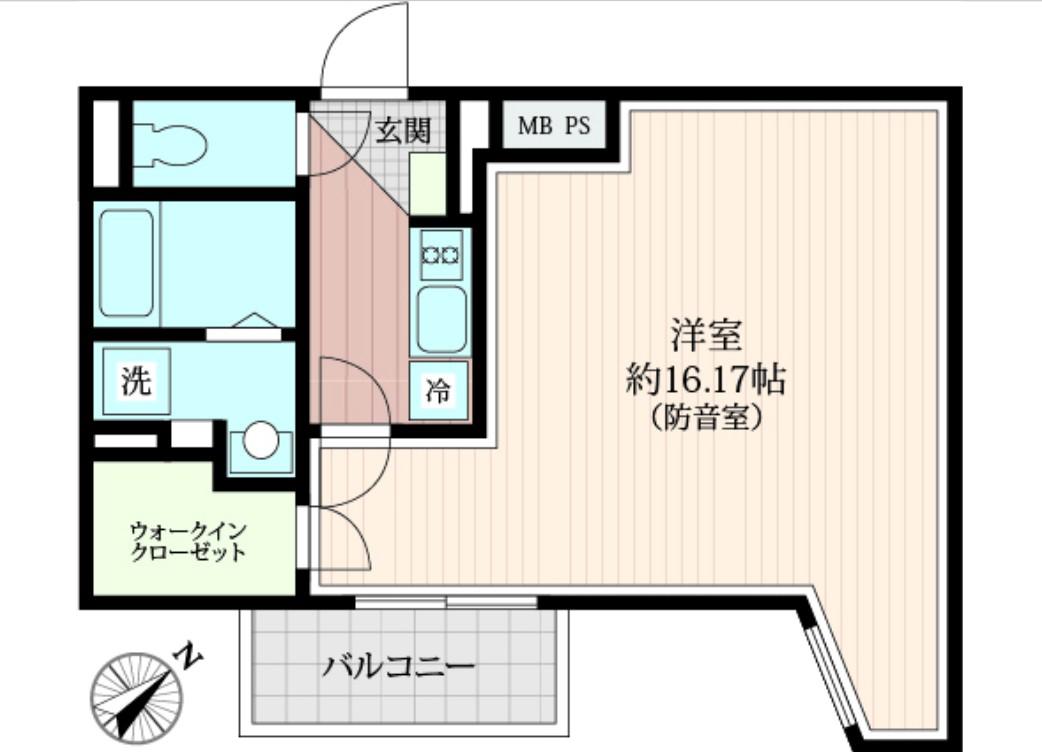 AMI東池袋(1K/8階)の間取り写真