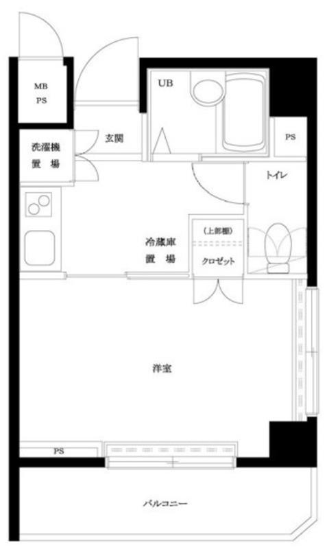 ルーブル池上参番館(1K/5階)の間取り写真