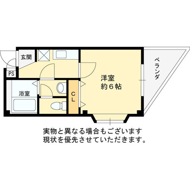 ヴィラ・ソラーナ(1K/1階)の間取り写真