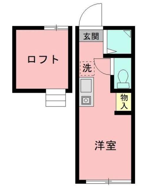 アーバンプレイス高円寺前(ワンルーム/2階)の間取り写真