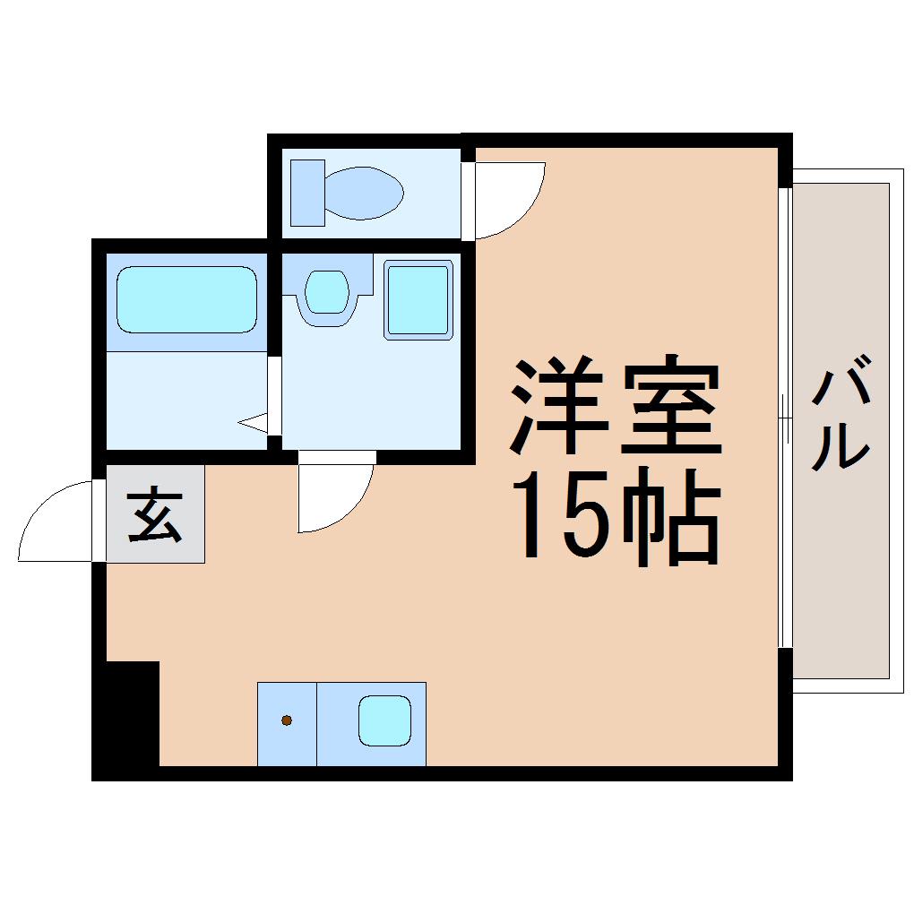 LUMINA 広路(ワンルーム/4階)の間取り写真