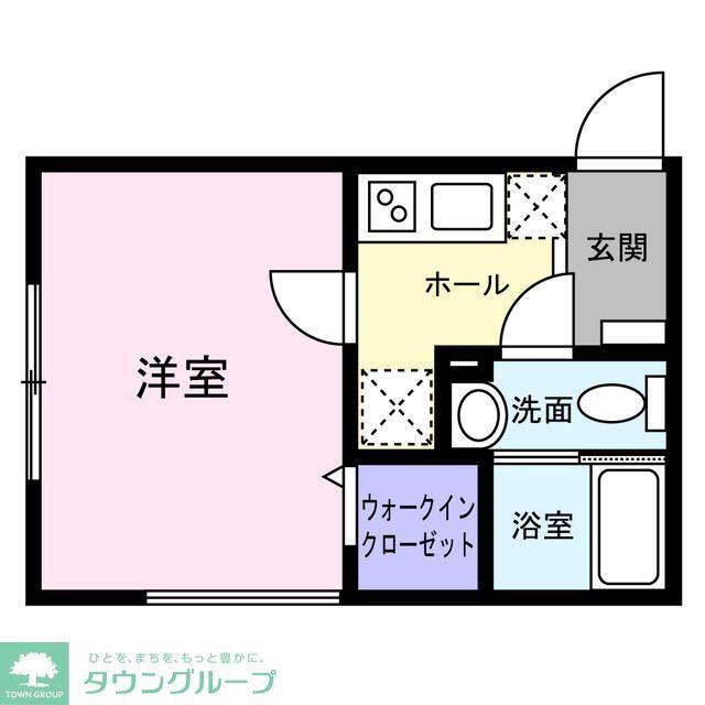RAFFINE(1K/3階)の間取り写真