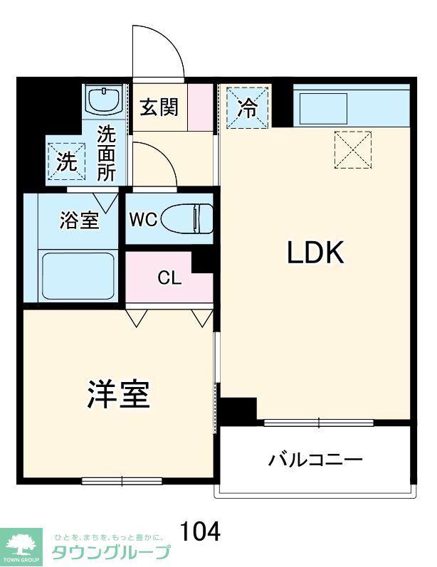 TRES美麗(1LDK/1階)の間取り写真