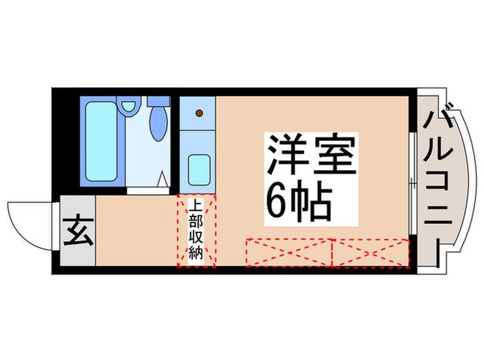 カワベ328(ワンルーム/2階)の間取り写真
