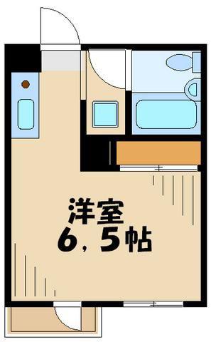 サンドルフ多摩(ワンルーム/4階)の間取り写真