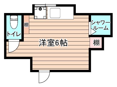 都島中通3丁目(ワンルーム/2階)の間取り写真