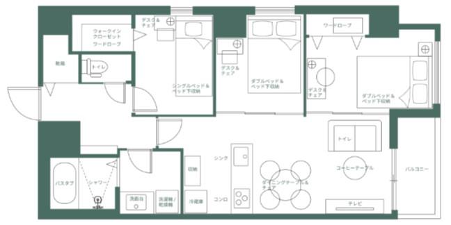 WEAVE PLACE -OSHIAGE 押上(1DK/2階)の間取り写真