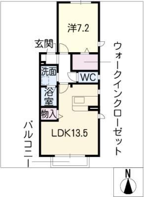 アーバンメゾン菊住(1LDK/2階)の間取り写真
