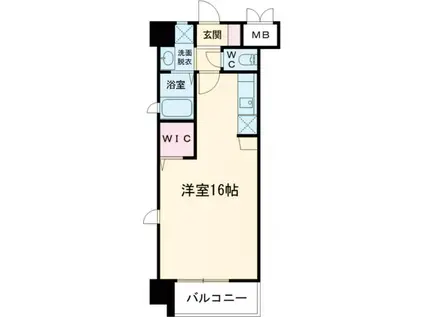 アクシオ三萩野II(ワンルーム/8階)の間取り写真