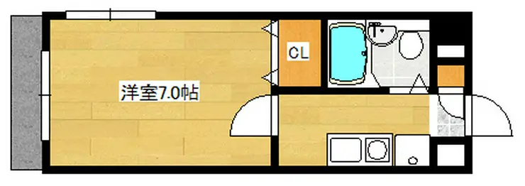 シャンブレ元住吉 3階階 間取り