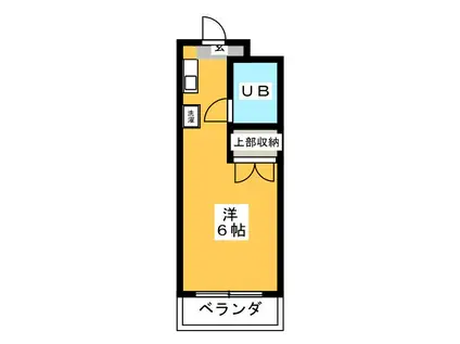 東京メトロ東西線 浦安駅(千葉) 徒歩11分 3階建 築36年(ワンルーム/2階)の間取り写真