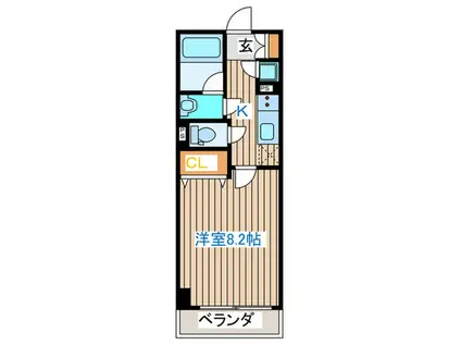 コンフォートEXE新田ステーション(1K/7階)の間取り写真