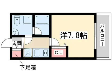 セレニテ新大阪(1K/3階)の間取り写真