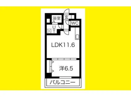 リバレイン江坂(1LDK/5階)の間取り写真