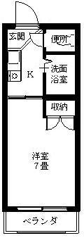 エーデルハイム木屋町(1DK/5階)の間取り写真