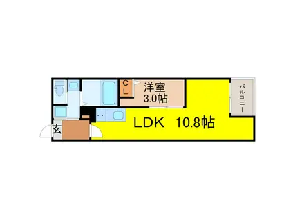 JACK ODAKAV(1LDK/1階)の間取り写真