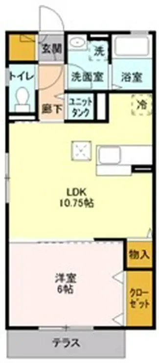 ディアベルジュ 2階階 間取り