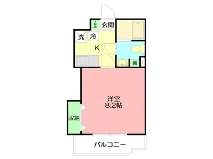 エクセル東海(1K/3階)の間取り写真