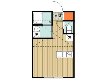 ＪＲ高崎線 桶川駅 徒歩7分 2階建 築1年(ワンルーム/2階)の間取り写真