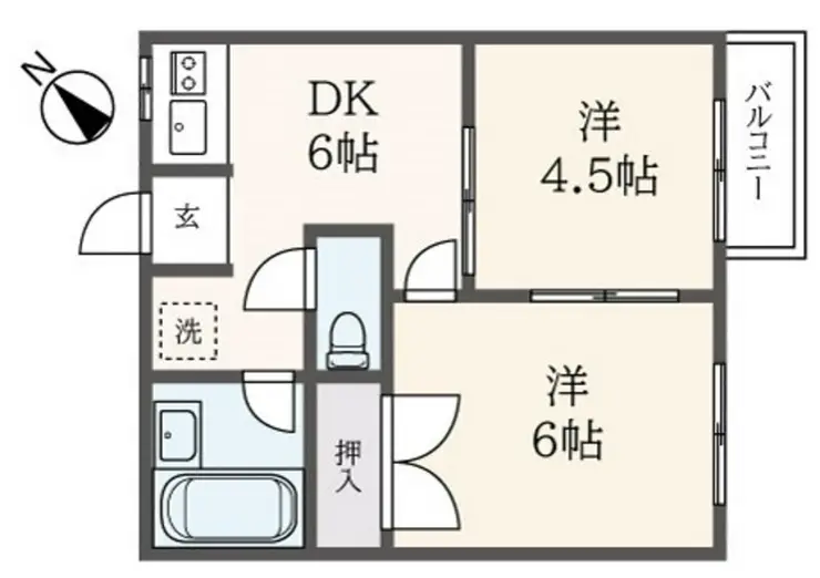 アゼリア6 2階階 間取り