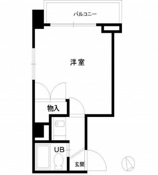 ワイアンドワイ宝町ビル(ワンルーム/6階)の間取り写真