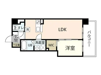 フェリーチェニシカワ(1LDK/5階)の間取り写真