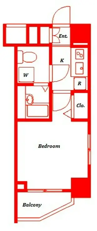 スカイコート川崎西口 3階階 間取り