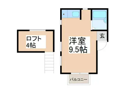 アークエステ-ト22番館(ワンルーム/3階)の間取り写真