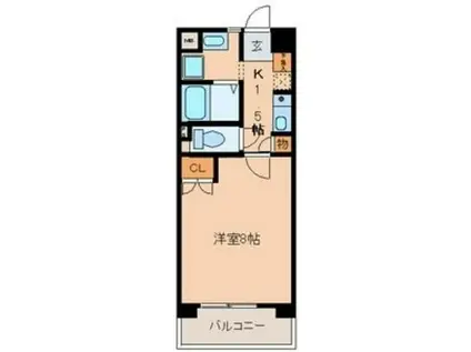 ガーデンハイツマルタカⅡ(1K/7階)の間取り写真