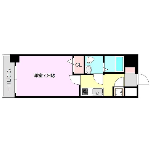 ラナップスクエア新大阪(1K/6階)の間取り写真